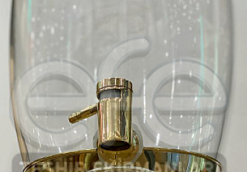 Kristal Damlalıklı Musluklu Fanus