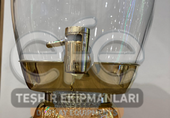 Kristal Damlalıklı Musluklu Fanus