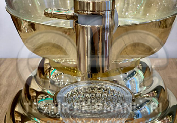 Kristal Damlalıklı Musluklu Fanus