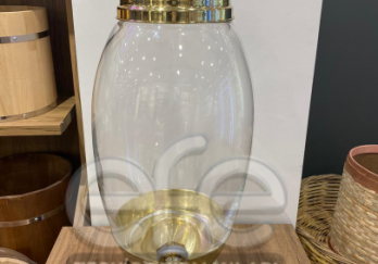 Kristal Damlalıklı Musluklu Fanus