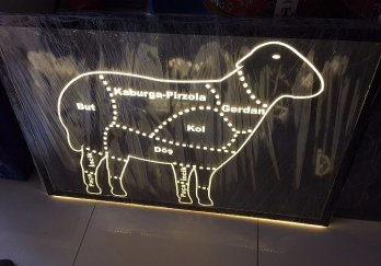 LED'li Pleksi Tabela