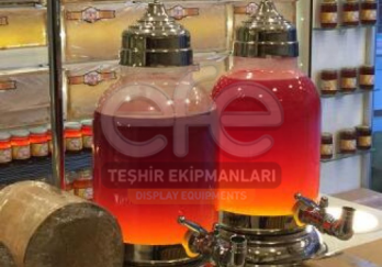 Musluklu Oval Cam Kavanoz