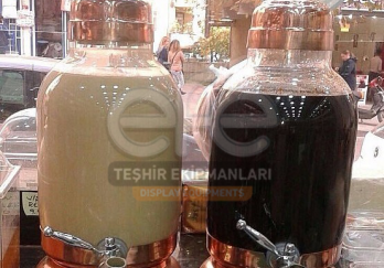 Musluklu Oval Cam Kavanoz