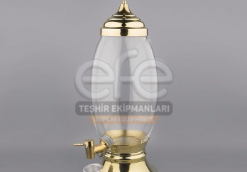 Musluklu Oval Cam Kavanoz