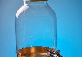 Musluklu Bombeli Cam Akvaryum